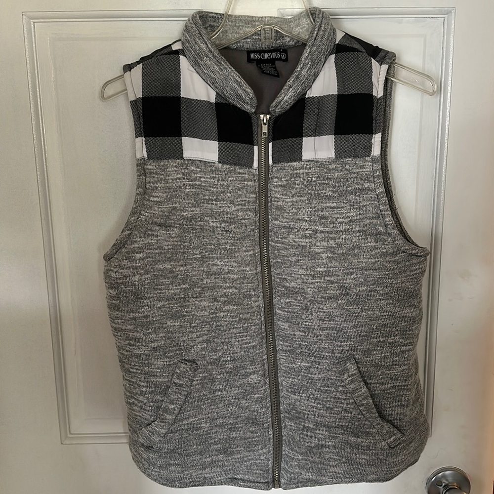 Womens Buffalo Plaid Vest